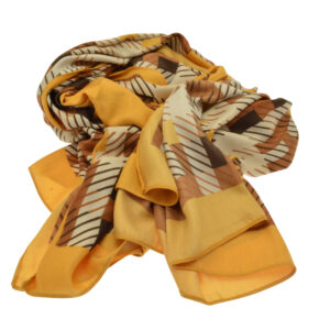 Camel Winter Plaid Scarf
