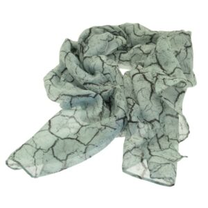 Green Crackled Scarf