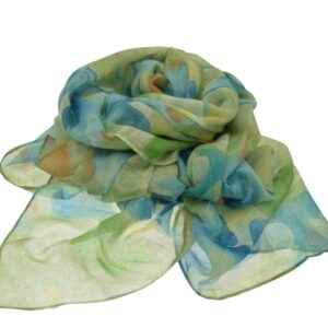 Green Watercolour Scarf