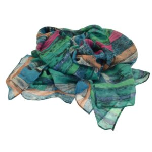 Green Stripe Scarf
