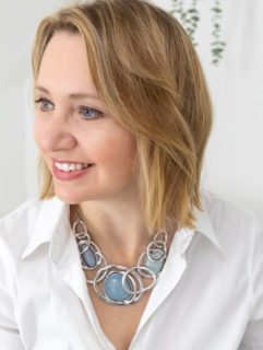 Cool blue, pale blue, powder blue or ice blue. Whatever you call it, it’s a key colour for Spring 26 and features in our new jewellery collection. Great with a white shirt or blouse, as a tonal shade with other blues or to lift grey. And this beautiful statement necklace showcases it to great effect. 

And the Blue and Gold Marbled Scarf is one of our new, super soft 80% cotton designs. So lush against your skin. 

#coolblue #bluejewellery #bluenecklace #coolblues