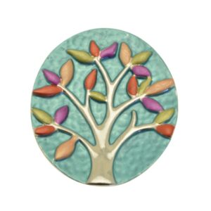 Colourful Tree of Life Magnetic Brooch