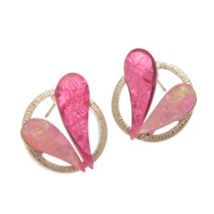 Pink Duo Heart Earrings