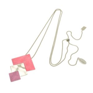 Adjustable Pink and Purple Necklace