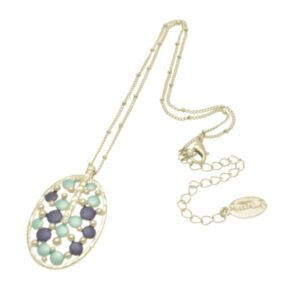 Blue Dotted Necklace