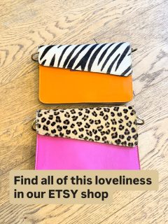 If you’d like a bag that isn’t black, brown, grey or white, I think we’ve got you covered! Search for MissMillyUK on ETSY and you’ll find all of this gorgeousness. Every listing has a video to show you the detail of each design with interior fabrics, pockets, zipped compartments and straps.

Handcrafted in India from leather offcuts destined for landfill, our bags are bold, beautiful, practical and planet friendly. 

#recycledleatherbag #colourfulbags #handbagslover